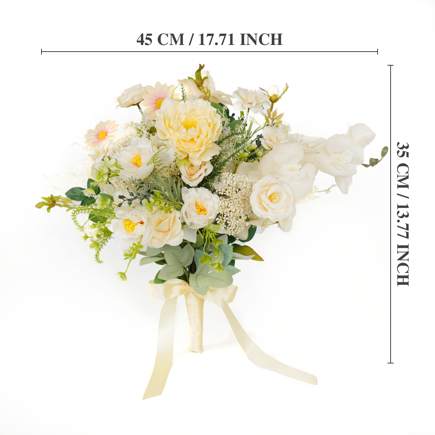 Uflower Champagne Series Bride Bouquet Wrist Corsage Groom Boutonniere Wedding Event Supplies